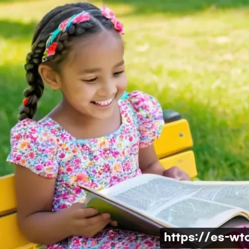 웹툰작가 스토리보드 작성법 - **Prompt:** A young girl, around 7 years old, wearing a brightly colored sundress with a floral patt...
