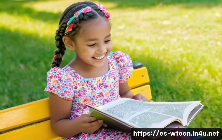 웹툰작가 스토리보드 작성법 - **Prompt:** A young girl, around 7 years old, wearing a brightly colored sundress with a floral patt...